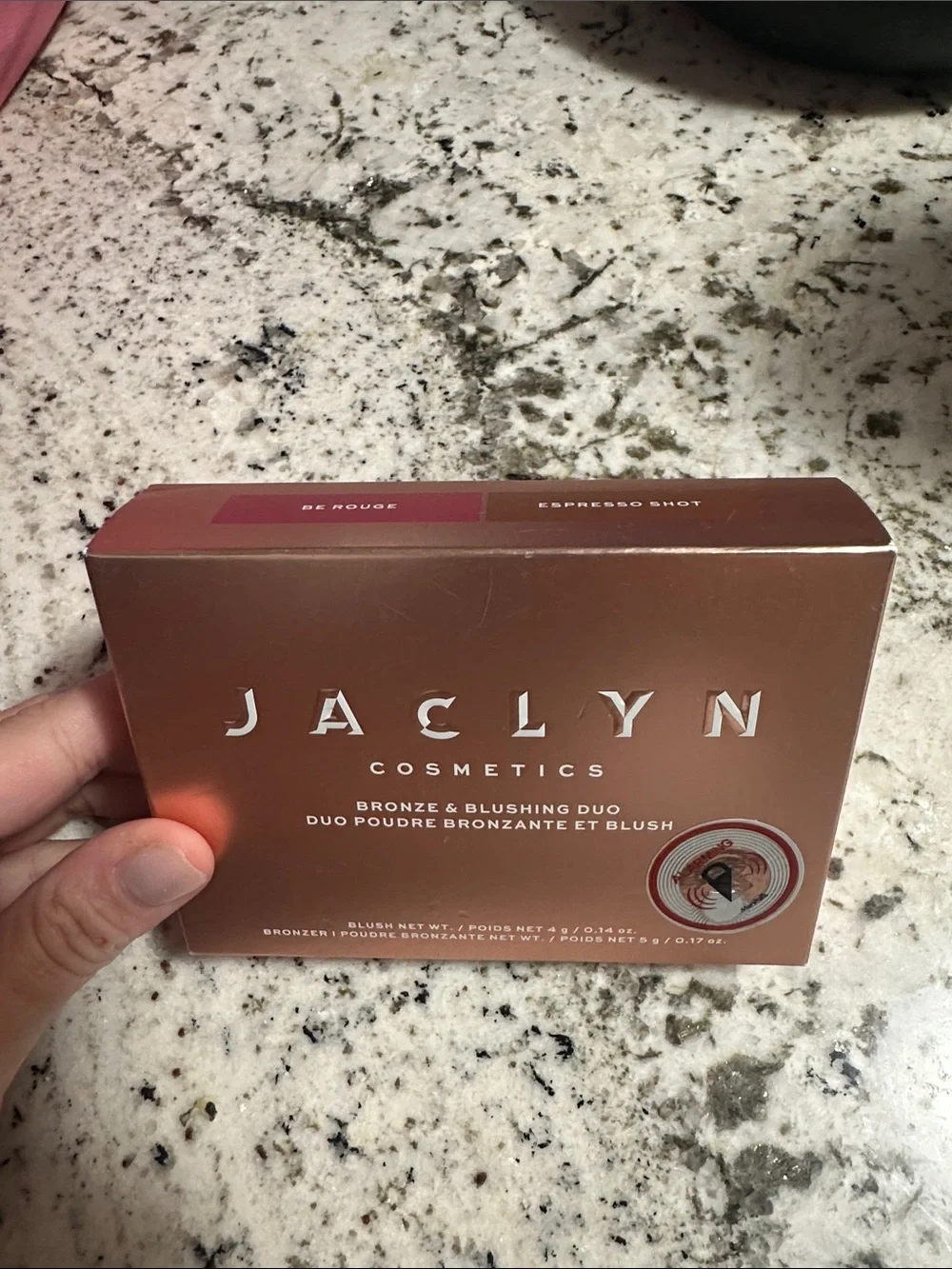 Jaclyn Cosmetics Bronze & Blushing Duo — Be Rouge / Espresso Shot